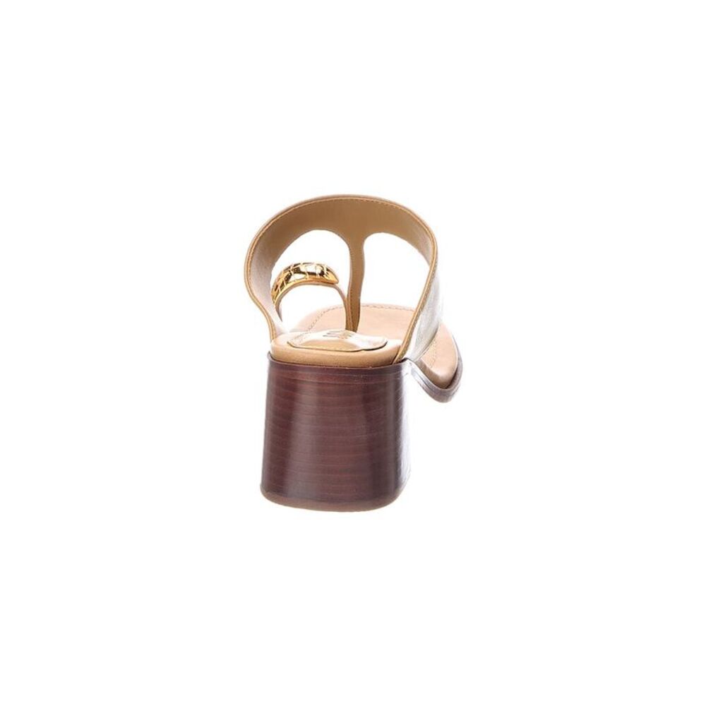 Schutz Bennett Leather Sandal, Brown - Picture 3 of 6
